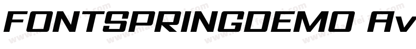 FONTSPRINGDEMO AvionicWide Oblique字体转换